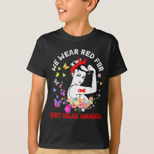 T-shirt Nous Portons Du Rouge Pour La Journée De Sensibili