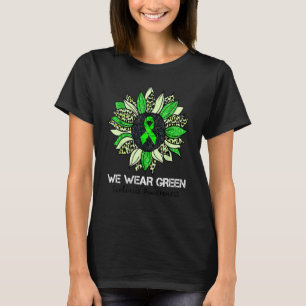 T-shirt Nous Portons Green Scoliosis Awareness Mois Ruban