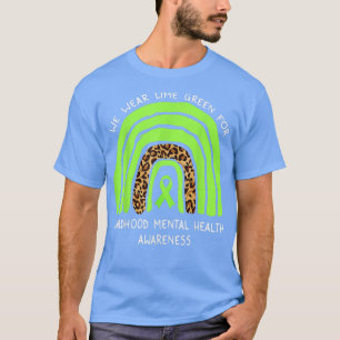 T-shirt Nous Portons la chaux vert arc-en-ciel La santé me