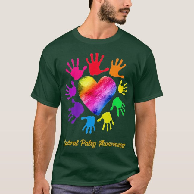 T-shirt Nous Portons Le Coeur Arc-En-Ciel Pour La Peste Cé (Devant)