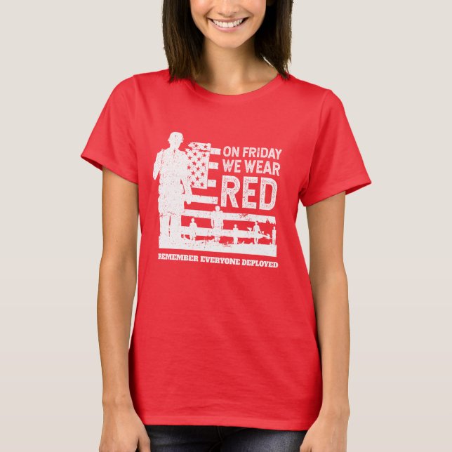 T-shirt Nous Portons Le Soldat Rouge Vendredi (Devant)