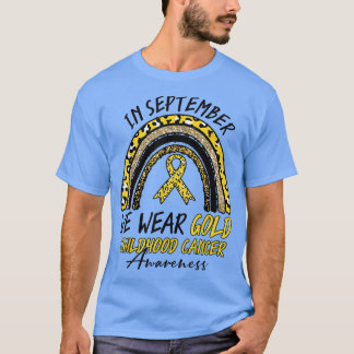 T-shirt Nous Portons Or Enfance Cancer Sensibilisation Rub
