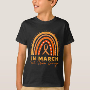 T-shirt Nous portons orange arc-en-ciel Sensibilisation à