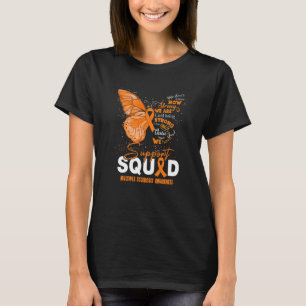 T-shirt Nous Portons Orange Butterfly Multiple Sclerosis A