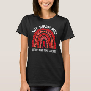 T-shirt Nous Portons Red Rainbow Pour Diamant Blackfan Ane