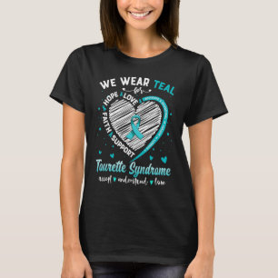 T-shirt Nous Portons Turquoise Pour Le Ribbo De Sensibilis