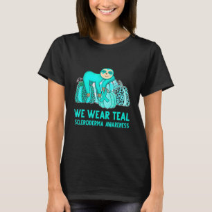 T-shirt Nous Portons Turquoise Scleroderma Sensibilisation