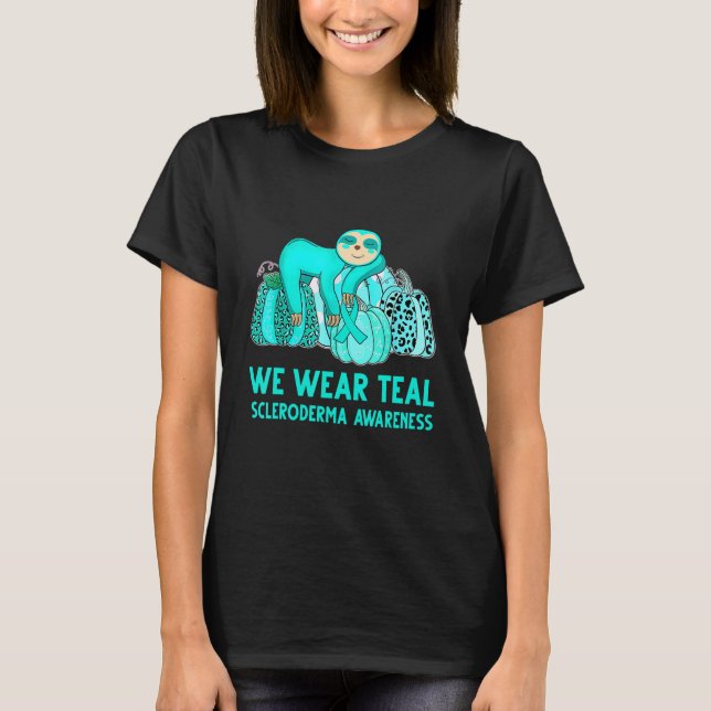 T-shirt Nous Portons Turquoise Scleroderma Sensibilisation (Devant)