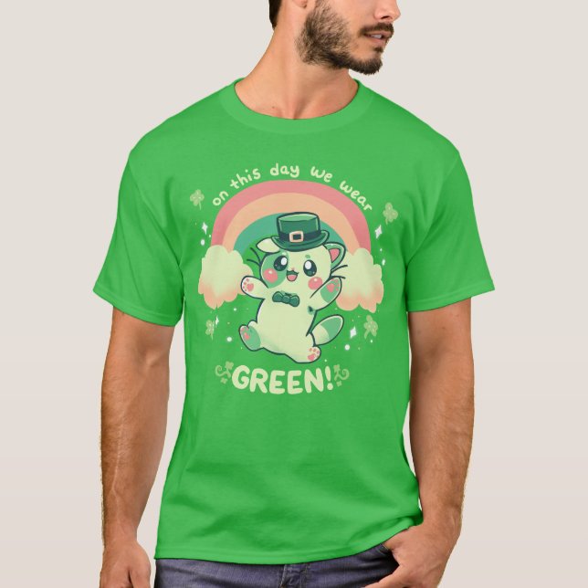 T-shirt Nous Portons Vert (Devant)