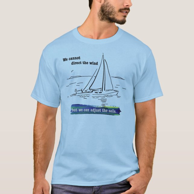 T-shirt nous pouvons ajuster les voiles (Devant)