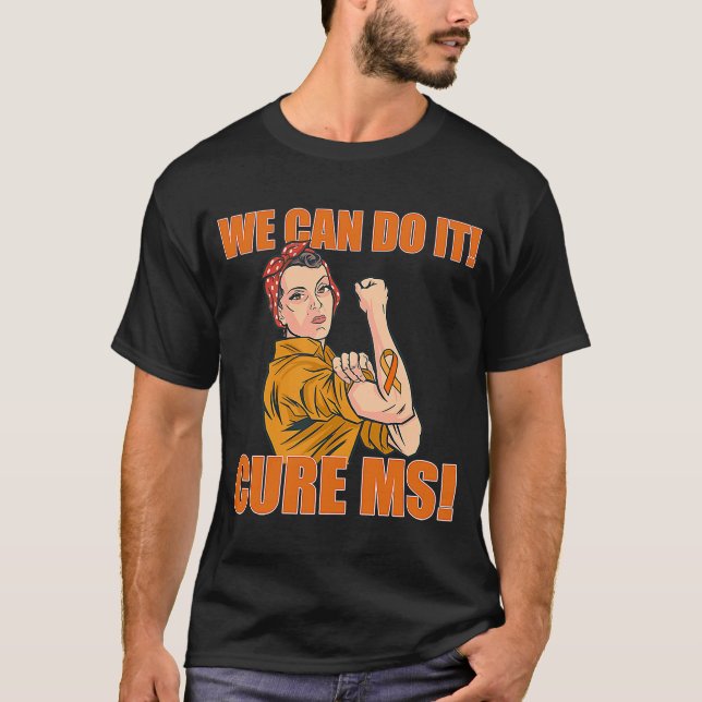 T-shirt NOUS POUVONS LE FAIRE CURE MME Rosie Riveter SCLER (Devant)