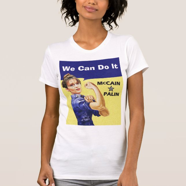 T-shirt Nous pouvons le faire - McCain * Palin (Devant)