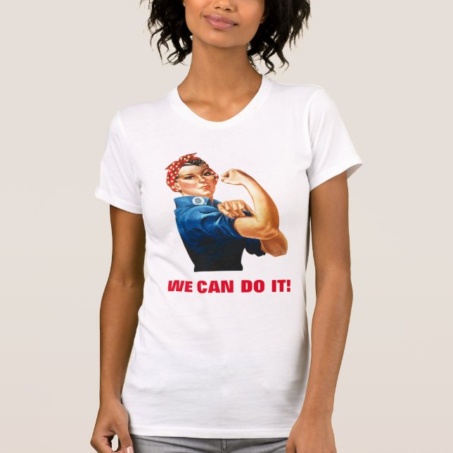 T-shirt Nous pouvons le faire Rosie le pouvoir des femmes  (Devant)