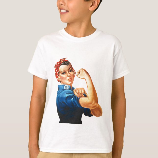 T-shirt Nous pouvons le faire Rosie le pouvoir des femmes  (Devant)