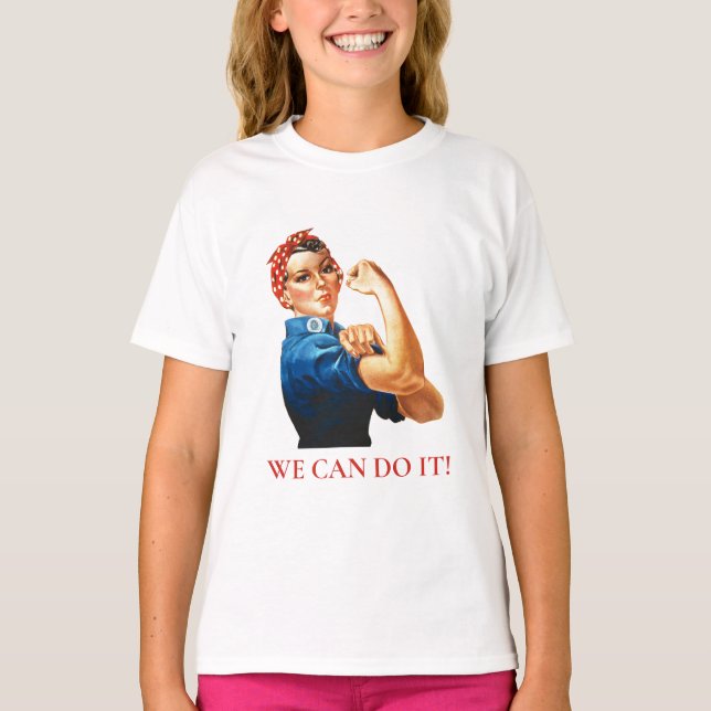 T-shirt Nous Pouvons Le Faire Rosie Riveter Femmes 2ÈME GU (Devant)