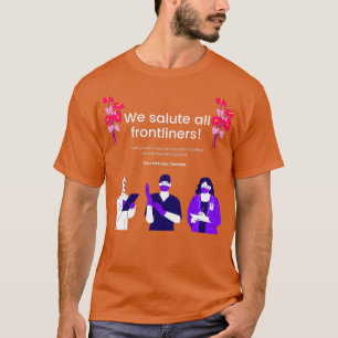 T-shirt Nous saluons tous les médecins infirmières