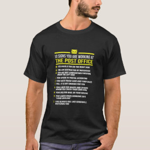 T-shirt Nous Service Postal T Chemise -10 Signes Que Vous 