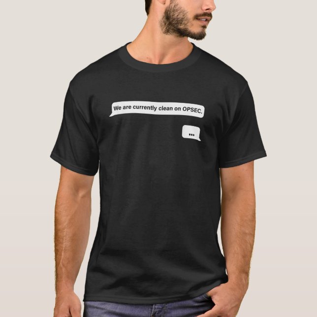 T-shirt Nous Sommes À L'Heure Actuelle Propres À La Concep (Devant)