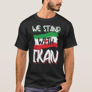 T-shirt Nous Sommes Avec L'Iran Libre Iran Aimer Solidarit