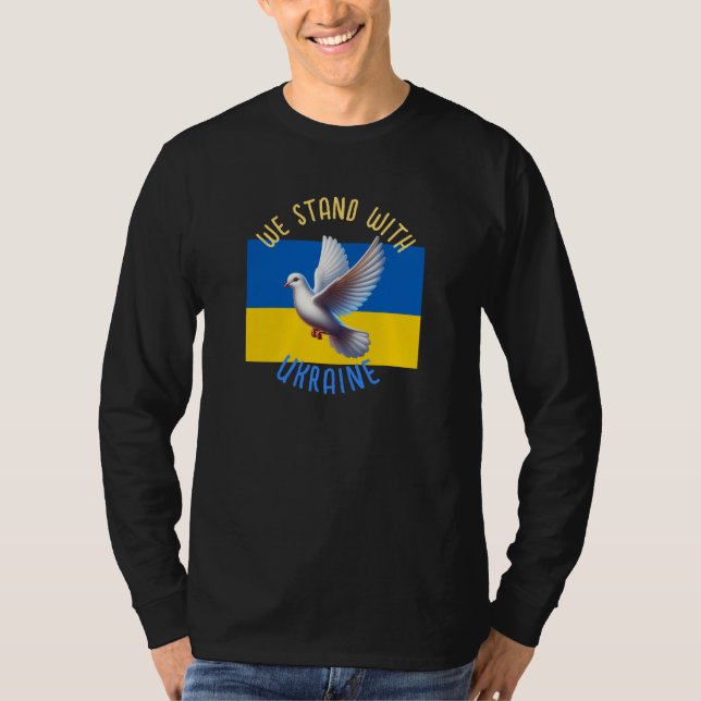 T-shirt Nous Sommes Avec L'Ukraine (Devant)