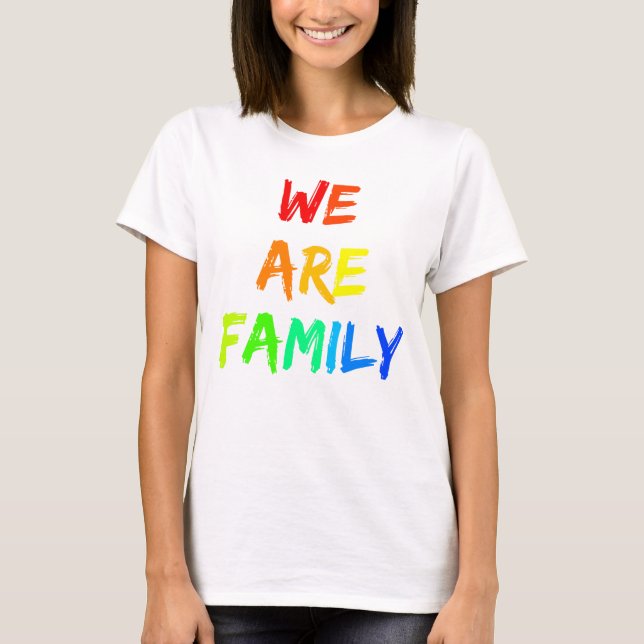 T-shirt Nous sommes conception d'adoption de soleil (Devant)
