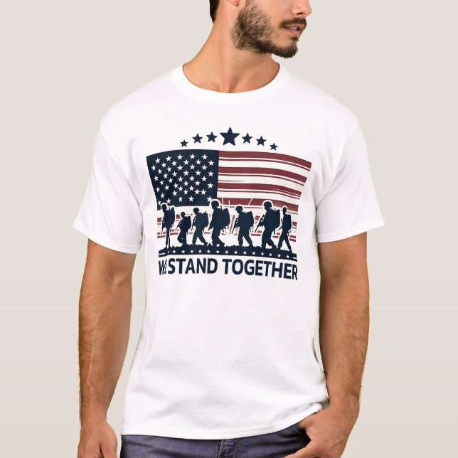 T-shirt Nous Sommes Ensemble Des Troupes (Devant)
