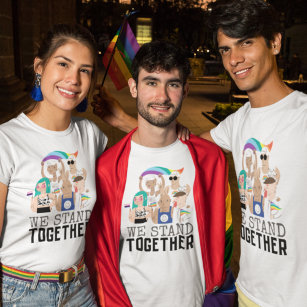 T-shirt Nous Sommes Ensemble Fiers De L'Unité Des Gens LGB