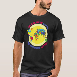T-shirt Nous sommes ici Pride Lgbtq Gay Lgbt Ally Carte du