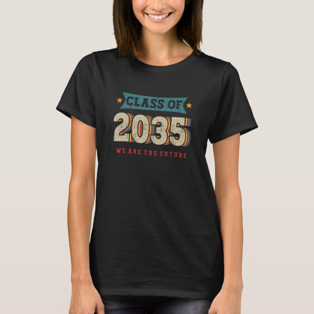 T-shirt Nous sommes la future classe de la maternelle 2035 (Devant)