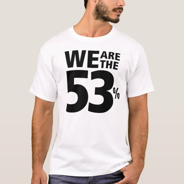 T-shirt Nous sommes les 53% (Devant)