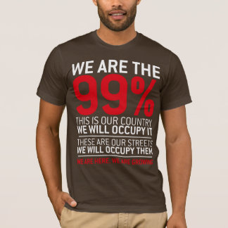 T-shirt Nous sommes les 99% - 99 pour cent occupent Wall