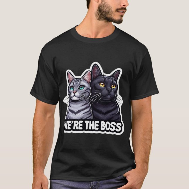 T-shirt Nous sommes les chats patrons (Devant)