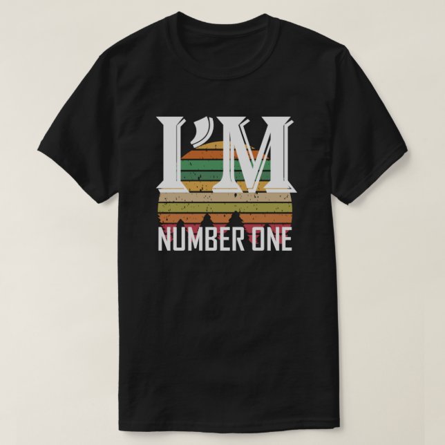 T-shirt Nous sommes numéro un, je suis le champion (Design devant)