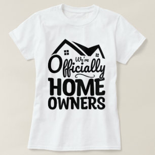 T-shirt Nous sommes officiellement propriétaires Cool Fami