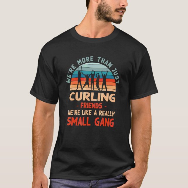 T-shirt Nous sommes plus que de simples amis de curling Vi (Devant)