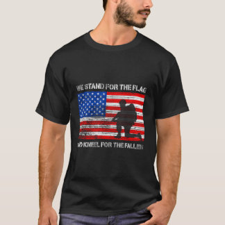 T-shirt Nous Sommes Pour Le Drapeau Et Le Kneel Pour Le Ve