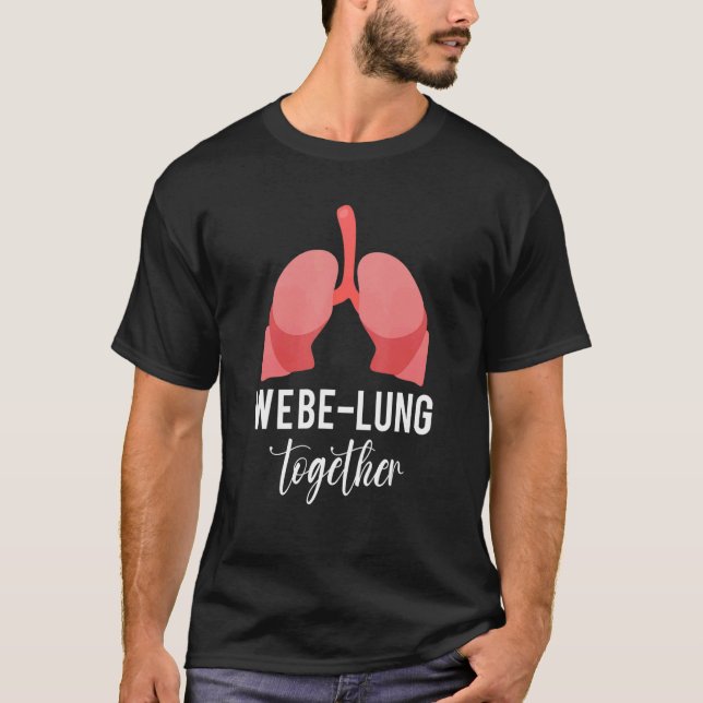 T-shirt Nous Sommes Poussés Ensemble Respiratoire Lung Thé (Devant)