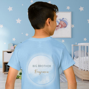 T-shirt Nous sommes sur Cloud 9 Blue Big Brother Cute Baby