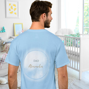 T-shirt Nous sommes sur Cloud 9 Blue Papa pour être Baby s