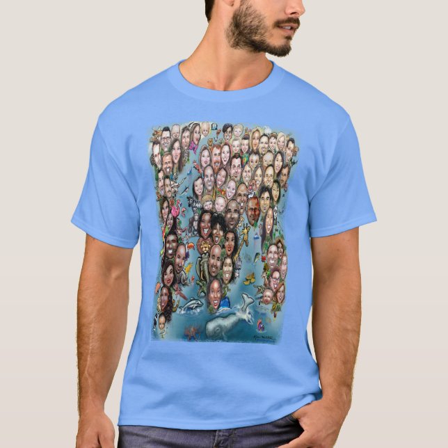 T-shirt Nous sommes tous dans ce monde (Devant)