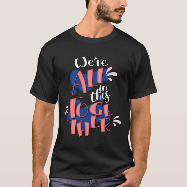 T-shirt nous sommes tous dans le même bateau (Devant)