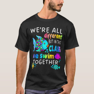 T-shirt Nous sommes tous différents mais nous nageons ense
