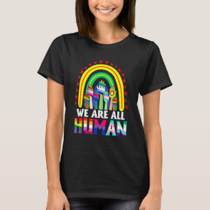 T-shirt Nous sommes tous fiers d'être des alliés humains D
