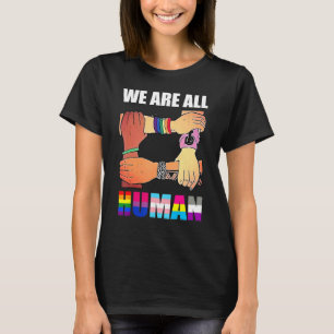 T-shirt Nous sommes tous fiers d'être des alliés humains D