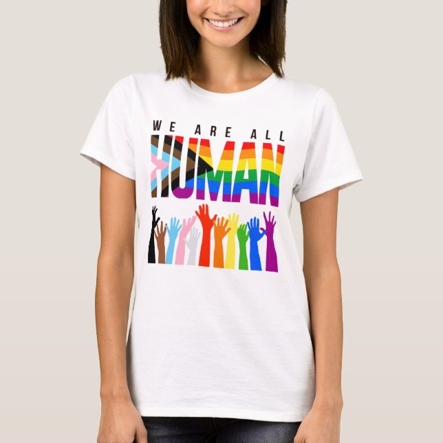 T-shirt Nous sommes tous humains (Devant)