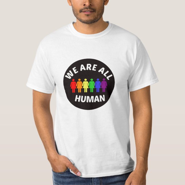 T-shirt Nous sommes tous humains (Devant)