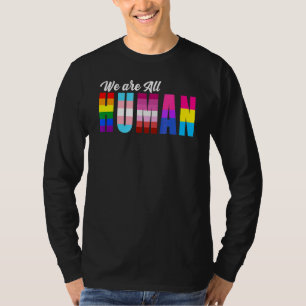 T-shirt Nous Sommes Tous Humains Lgbt Gay Rights Pride Par