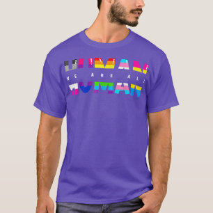 T-shirt Nous Sommes Tous Humains Lgbt Gay Rights Pride Par