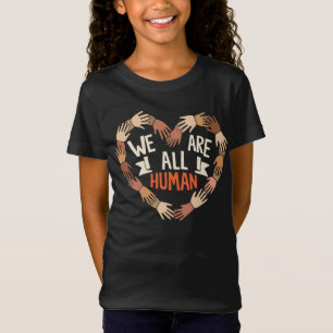 T-Shirt Nous sommes tous humains - Mains de la diversité e