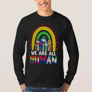 T-shirt Nous sommes tous Human Pride Ally Rainbow Lgbt Fla